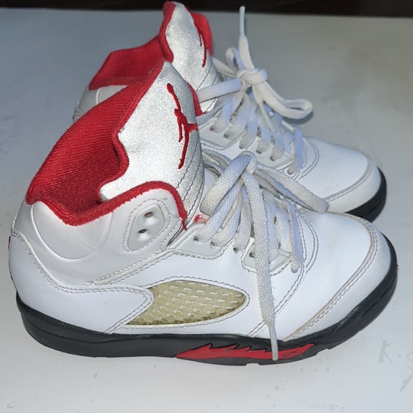 Nike Air Jordan 5 retro kids, fire red/white/blk - Picture 3 of 10